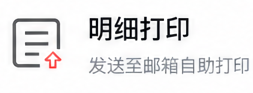 明细打印 发送至邮箱 自助打印